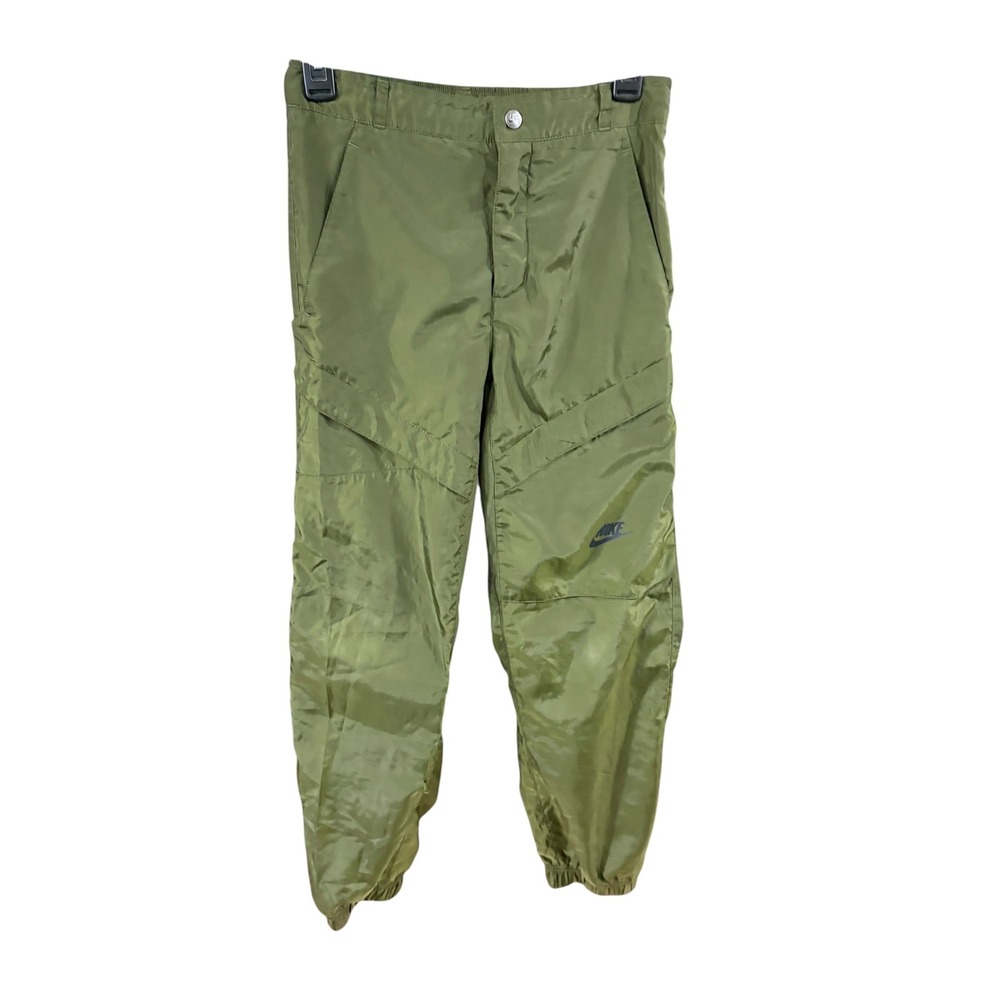 Nike Boys Large Olive Green Woven Track Pants Joggers Futura Logo L G G